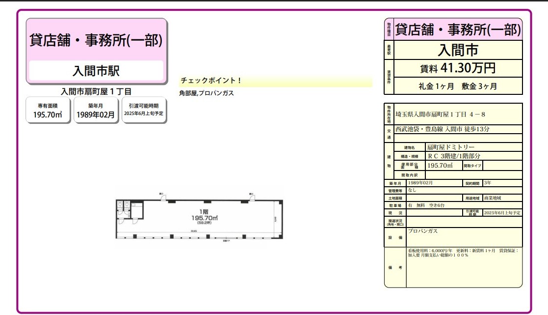 入間市扇町屋1-4-8(入間市駅)扇町屋ドミトリー